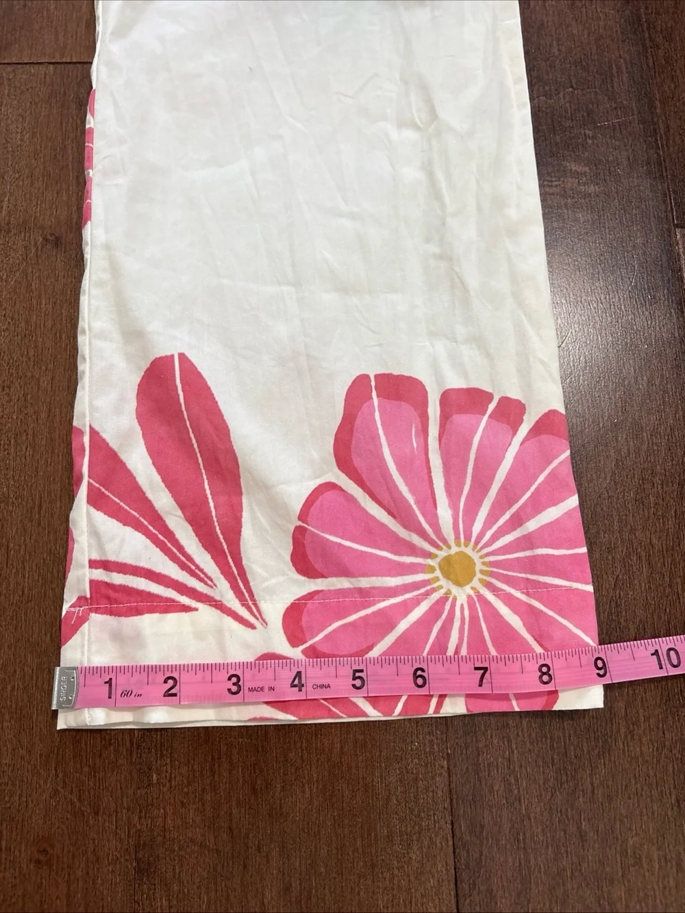 Zara Kids Girls Pink Floral Ruffle Top and Pants Set Size 11-12 Years